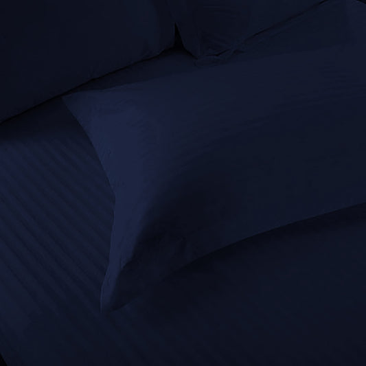 Microfiber Striped Plain King Size Double Bedsheet