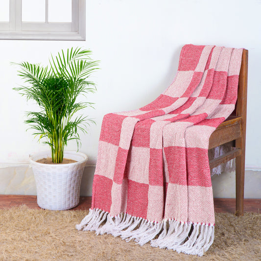 Chenille & Cotton Throw Blanket
