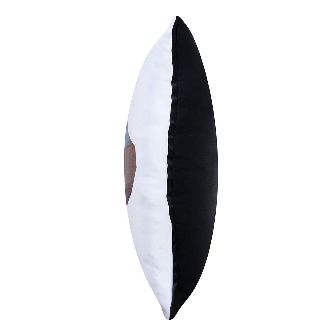 Cazimo Decorative Satin Printed Sofa Cushion Pillow Covers with Zipper for Living Room, Bedroom, Home Decor - Size: 16 x 16 Inches, Blue, Pack of 5 Pcs