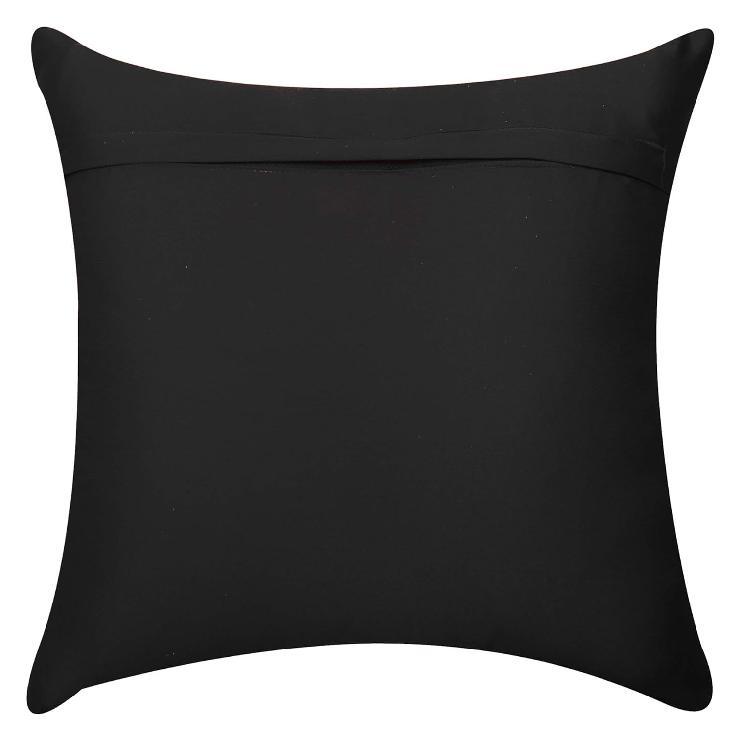 Cazimo Satin Soft Digital Printed Cushion Covers, Washable | Non-Fade Diwan Sofa Pillow Covers for Home Bed & Living Room, 40x40 Inches, Orange, Set of 2 Pcs