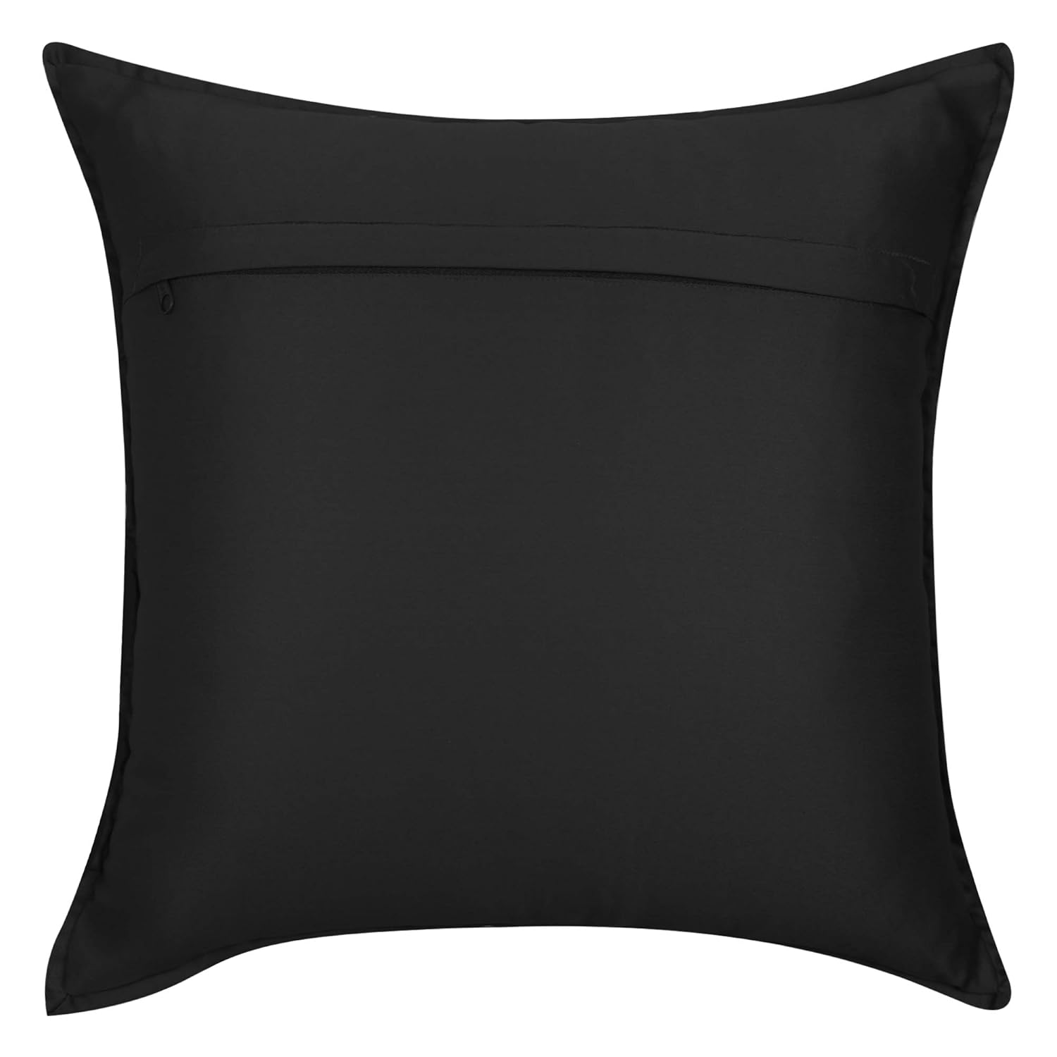 Cazimo Decorative Satin Printed Sofa Cushion Pillow Covers with Zipper for Living Room, Bedroom, Home Decor - Size: 16 x 16 Inches, Blue, Pack of 5 Pcs