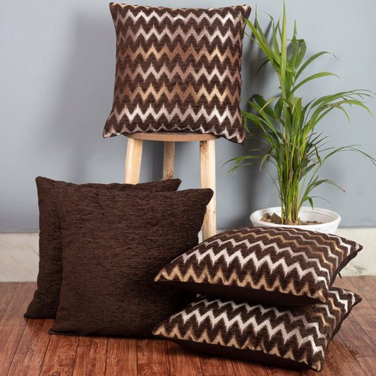 Jacquard Cushion Cover Coffee