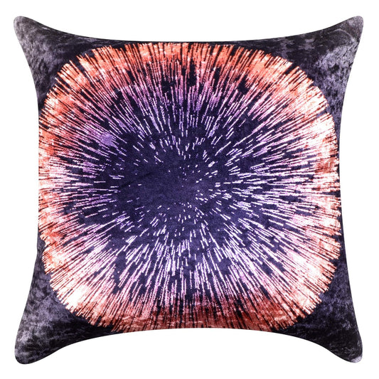 Cazimo Satin Soft Digital Printed Cushion Covers, Washable | Non-Fade Diwan Sofa Pillow Covers for Home Bed & Living Room, 40x40 Inches, Orange, Set of 2 Pcs