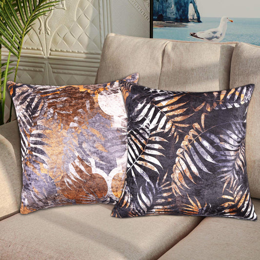 Satin Floral Digital Printed Cushion Cover