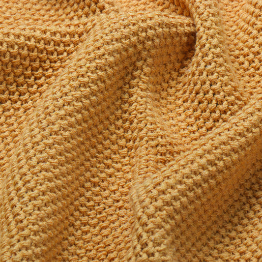 Knitted Cotton Throw Blanket